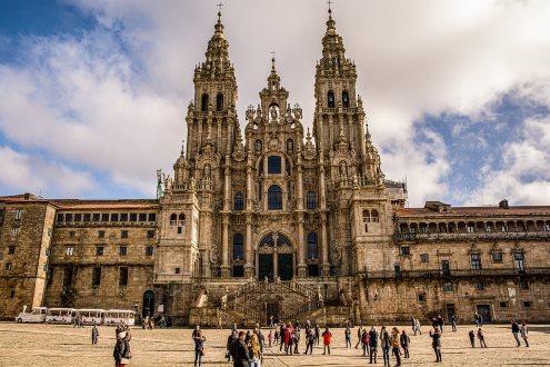 De kathedraal van Santiago di Compostela.