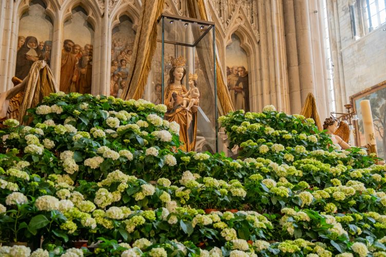 O.L.-Vrouw van Tongeren, Oorzaak Onzer Blijdschap, basiliek Tongeren.