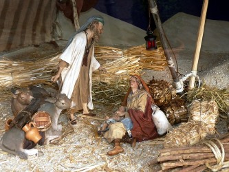 Kerststal, er was geen plaats in de herberg.