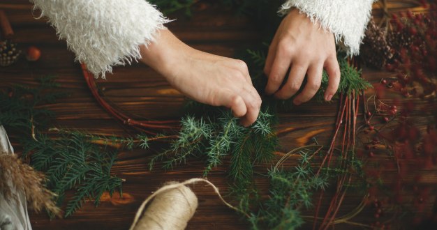 Maak zelf je adventskrans