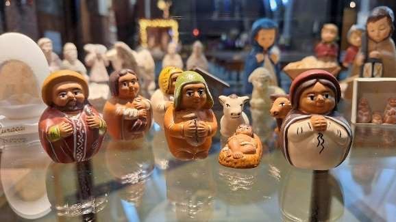 Kerststal.