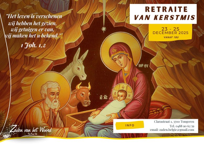Retraite Kerstmis bij de Zaden van het Woord te Tongeren.