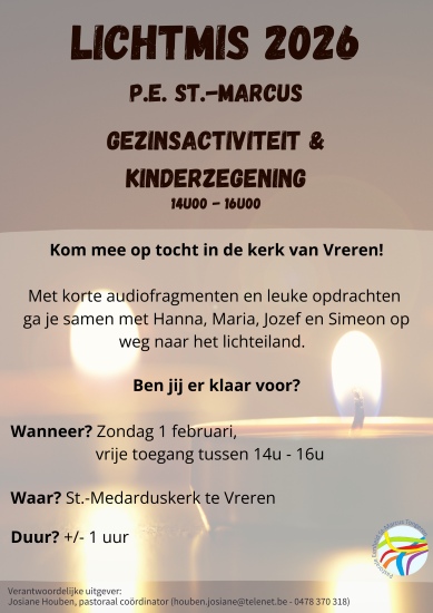 Lichtmis 2026 in de PE Sint-Marcus Tongeren.