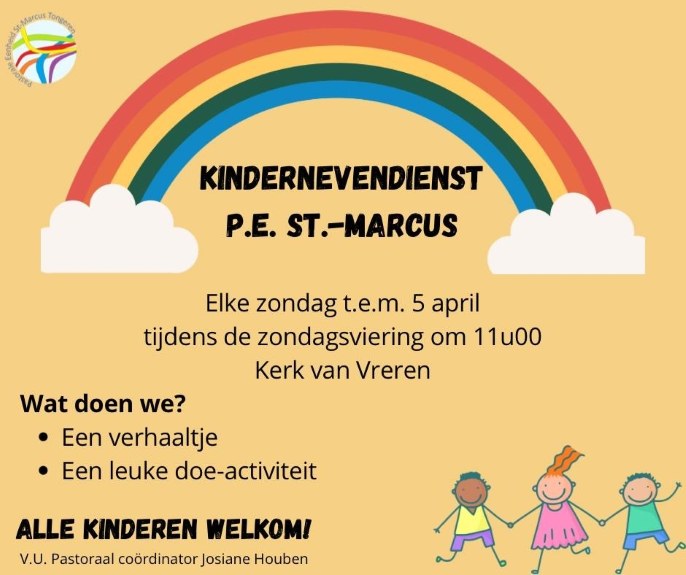 Kindernevendienst tijdens de veertigdagentijd in de PE Sint-Marcus Tongeren.