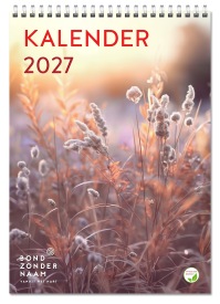 Wandkalender 2027 van Bond zonder Naam.